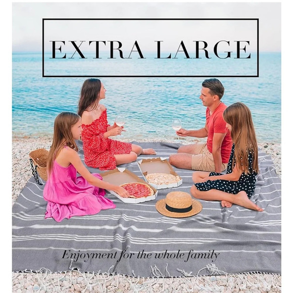 🆕 Giant Turkish Beach Towel - Picture 4 of 6